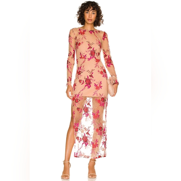 [MAJORELLE] willow maxi dress in scarlet - Picture 1 of 3